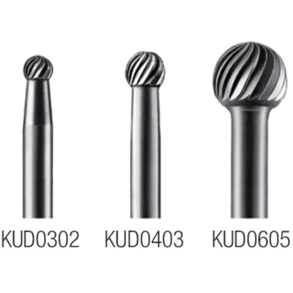PRETEC 444800 KUD0605 Keményfém turbómaró, Gömb alakú keresztfogazású Z=4