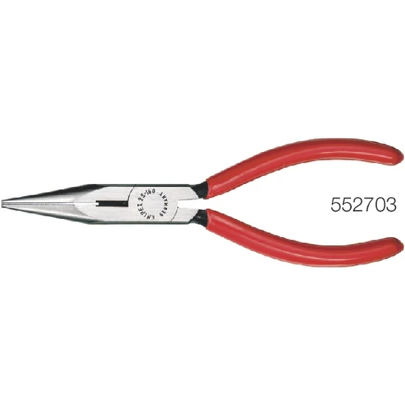 KNIPEX 552703140 Lapos gömbölyű fogó, polírozott, műanyaggal bevont markolatok