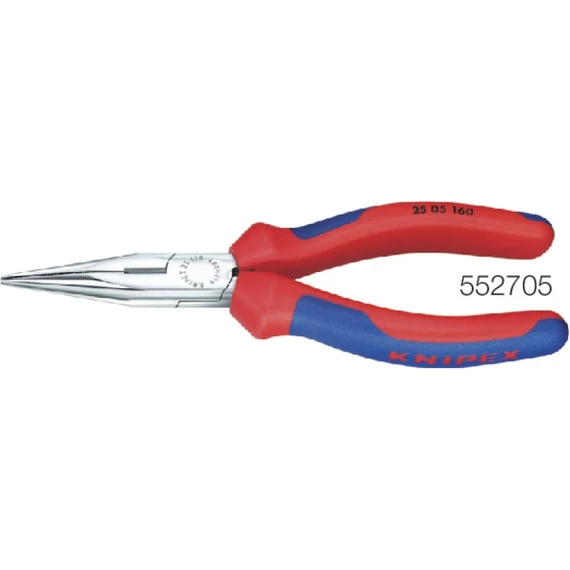 KNIPEX 552705160 Lapos gömbölyű fogó, krómozott, többkomponensű burkolattal