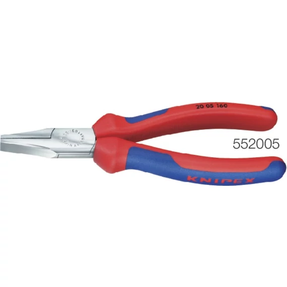 KNIPEX 552005160 Laposfogó, krómozott, többkomponensű burkolattal