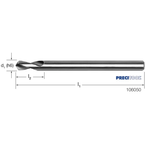 PREMUS 106050 8,0 NC központozó, HSS-Co 120° hosszú
