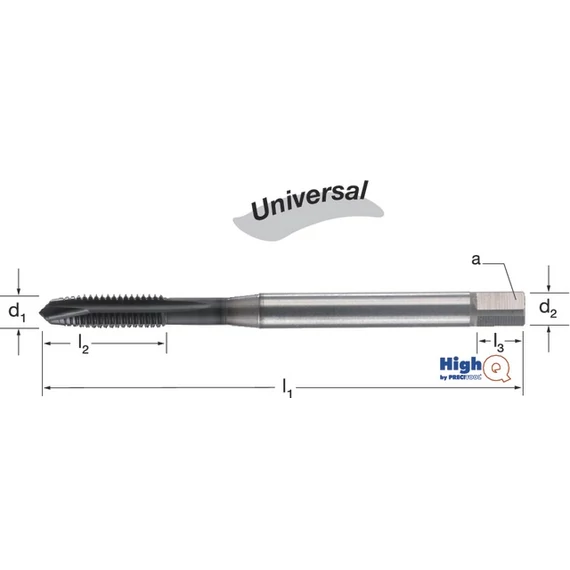 PREMUS 132290 G5/8-14 Gépi menetfúró HighQ, HSSCo-PM Hardlube