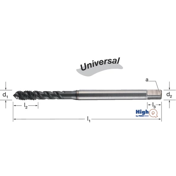PREMUS 132295 G1/2-14 Gépi menetfúró HighQ, HSSCo-PM Hardlube