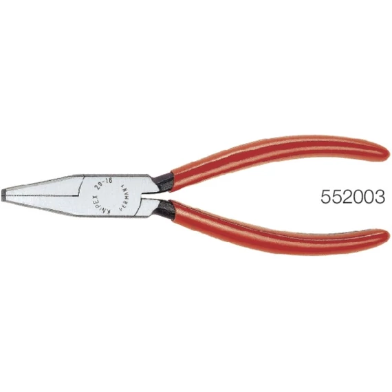 KNIPEX 552003125 Laposfogó, polírozott, műanyaggal bevont markolatok