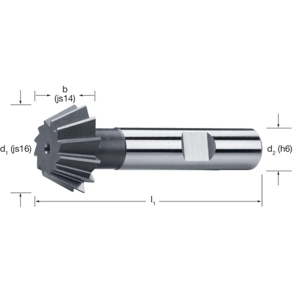 PREMUS 169361 45X20,0 Kúpos szármaró, HSS-Co 45° és 60°