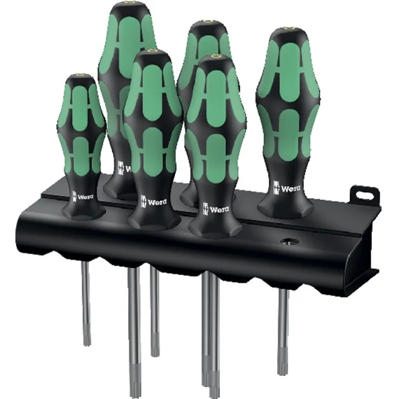 WERA 505648 6 TORX csavarhúzó, készlet tartó funkcióval és Kraftform Plus markolattal