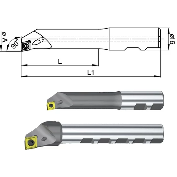 SWISS TOOLS 2390450001 Kiesztergáló kés, Ø 9,75 - 48,1