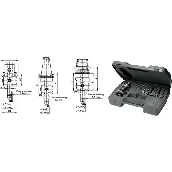 SWISS TOOLS 2390020008 Kiesztergáló készlet, Ø 9.75-88.1