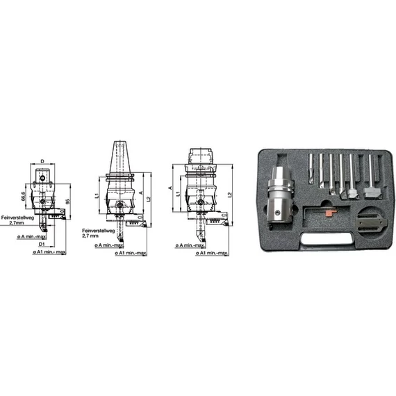 SWISS TOOLS 2390040008 Kiesztergáló készlet, Ø 9.75-164