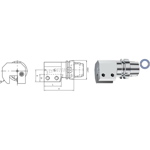 SWISS TOOLS 237001 4020R Szerszámtartó, axiális egyszeres