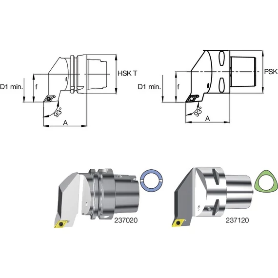 SWISS TOOLS 237020 4011L Késszár, 55°/93° SDJC L/R