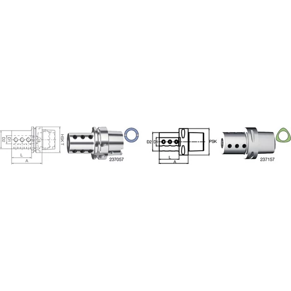 SWISS TOOLS 2370574006 Furatkés tartó, HSK-T