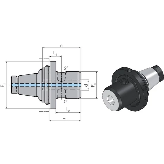 WTO 2357065008 Szorítópatron adapter, rövid