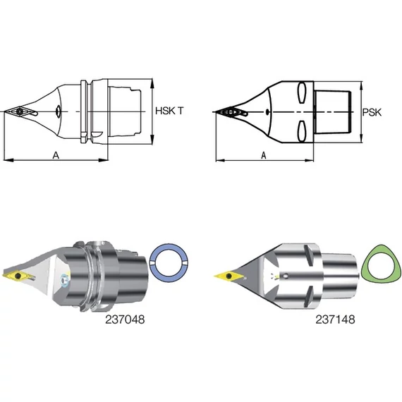 SWISS TOOLS 237048 4016N-80 Késszár, 72,5°/35°/72,5° SVVB N