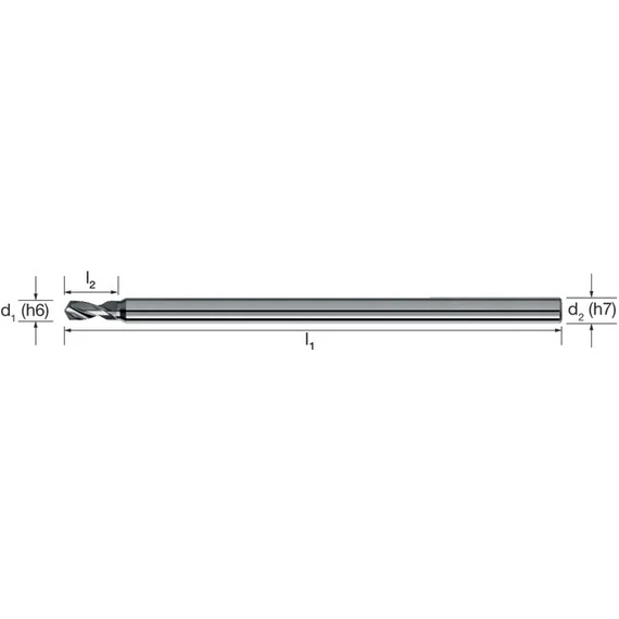 MIKRON 102455 0148 Mikrofúró, Tömör keményfém, 3 × D, TiAlN