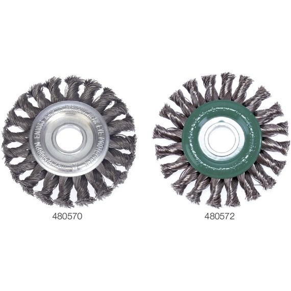 LESSMANN 480570 125X14/M14 Korongkefe, Acélhuzal keferész