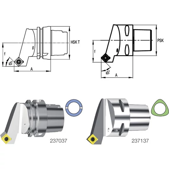 SWISS TOOLS 237137 6312L Késszár, 90°/45° SSSC L/R