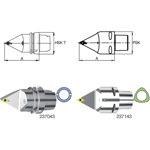 SWISS TOOLS 237143 6311N-130 Késszár, 62,5°/55°/62,5° SDNC N