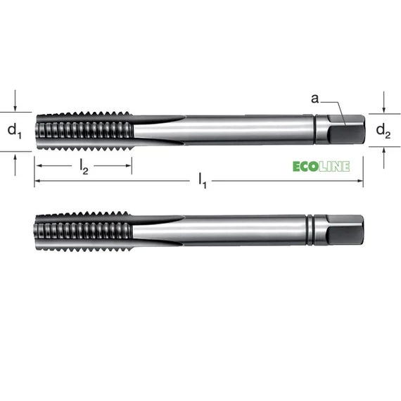 PRETEC 130435 3/8-24 Kézi menetfúró, HSS UNF