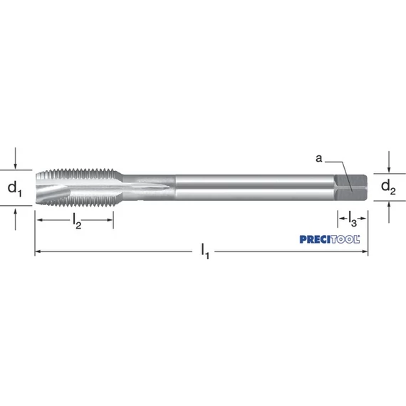 PREMUS 133205 M12X1,50 Gépi menetfúró, HSSE-V3 fényes