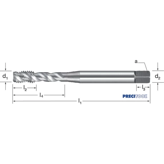 PREMUS 133331 10-24 Gépi menetfúró, HSSE-V3 RSP40 fényes