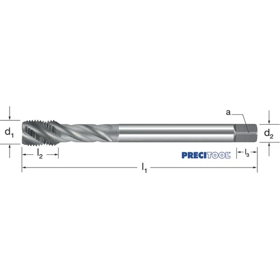 PREMUS 135680 M8X0,75 Gépi menetfúró, HSSE-V3 RSP40 vaporizált