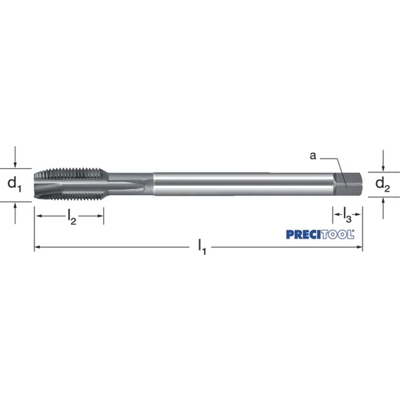 PREMUS 135740 3/8-19 Gépi menetfúró, HSSE-V3 g