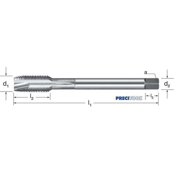 PREMUS 133371 3-56 Gépi menetfúró, HSSE-V3 fényes