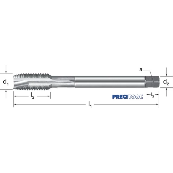 PREMUS 133411 1/4-19 Gépi menetfúró, HSSE-V3 fényes