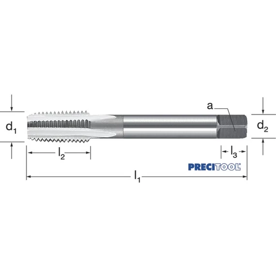PREMUS 133455 29-16 Gépi menetfúró, HSSE-V3 fényes