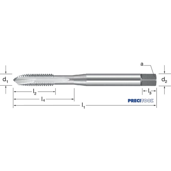 PREMUS 133311 3-48 Gépi menetfúró, HSSE-V3 fényes