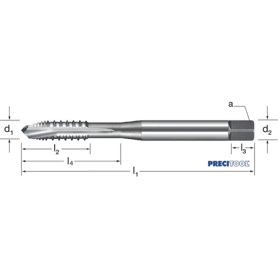PREMUS 132425 M6 Gépi menetfúró, HSSE-V3 AZ