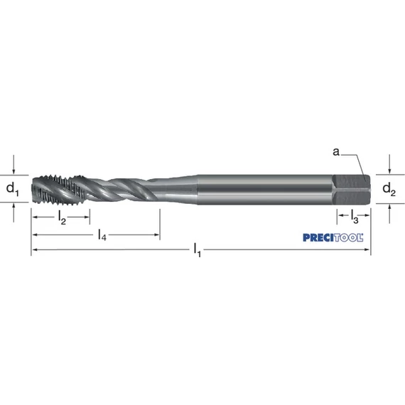 PREMUS 133161 M5 Gépi menetfúró, HSSE-V3, RSP40, vaporizált