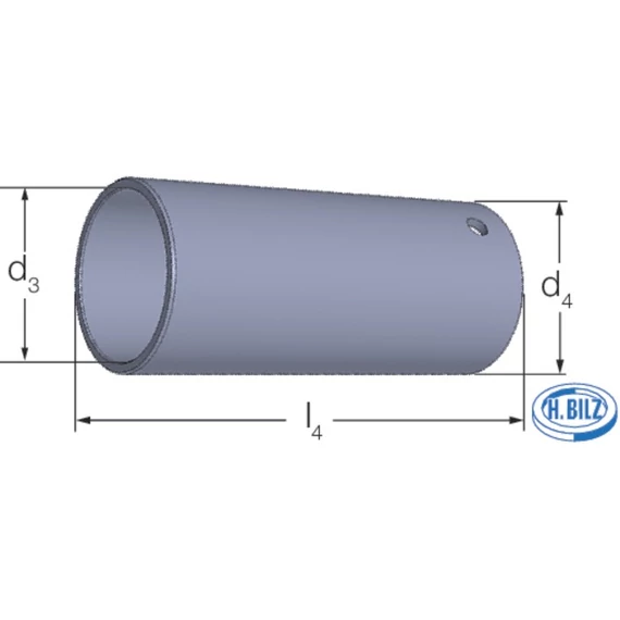 BILZ 114332 17X50,0 Fordított süllyesztő rendszer, Vezetőpersely TUB típus TUHW tartóhoz