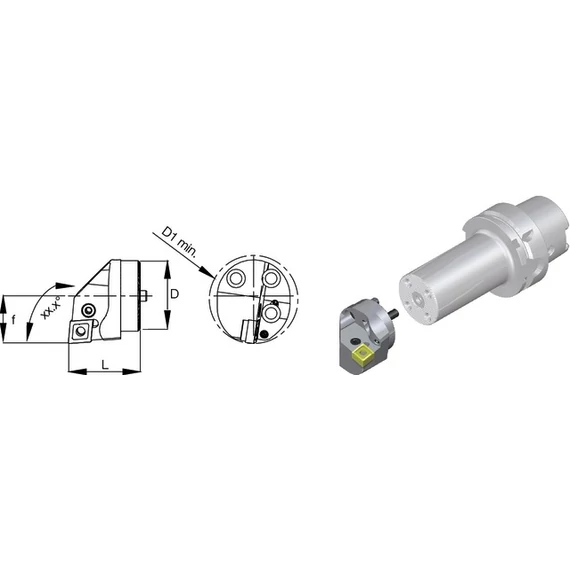 SWISS TOOLS 237177 4015L Cserefej, 93° PDUN R/L