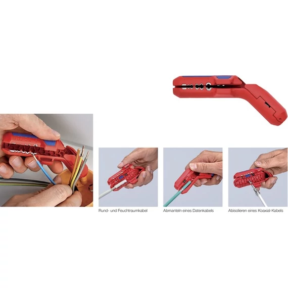 KNIPEX 5581540010 Univerzális kábelcsupaszító szerszám, ErgoStrip