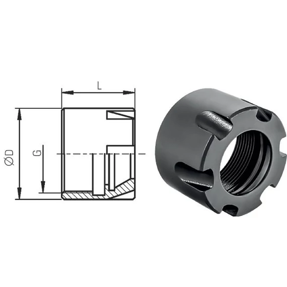 PREMUS 246571 ER08M Szorítóanya Mini befogótokmányhoz ER