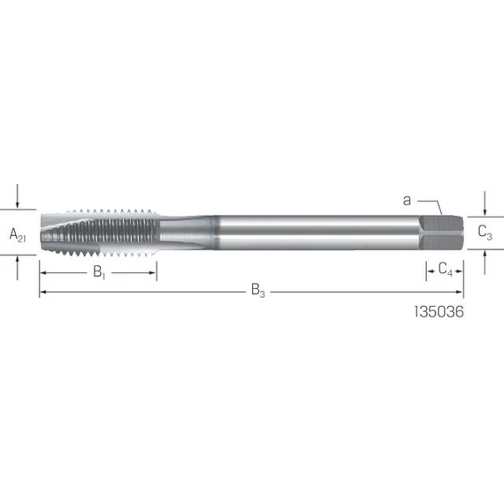 PREMUS 135036 M4 Gépi menetfúró HSSE-V3 INOX