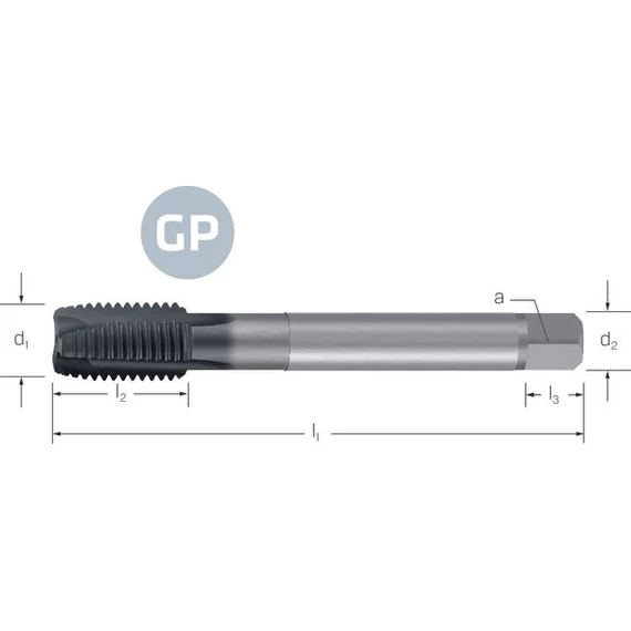 PREMUS-GP 132275 M24X1,5 Gépi menetfúró HSSE-GLD UNI