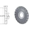PREMUS 152900 125X4,0X32 Fém körmarók, HSS-Co N típus keresztfogazású