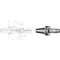 SCHUNK 241418,5 Meredek kúpos befogó, JIS B 6339 Tendo hidroplasztikus befogó, AD/B alak, hosszú, karcsú, G2,5 25.000 1/min fordulatszámnál