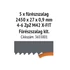 Kép 2/3 - Metallcraft Szalagfűrészgép BMBS 220x250 H-G 2450x27x0,9mm