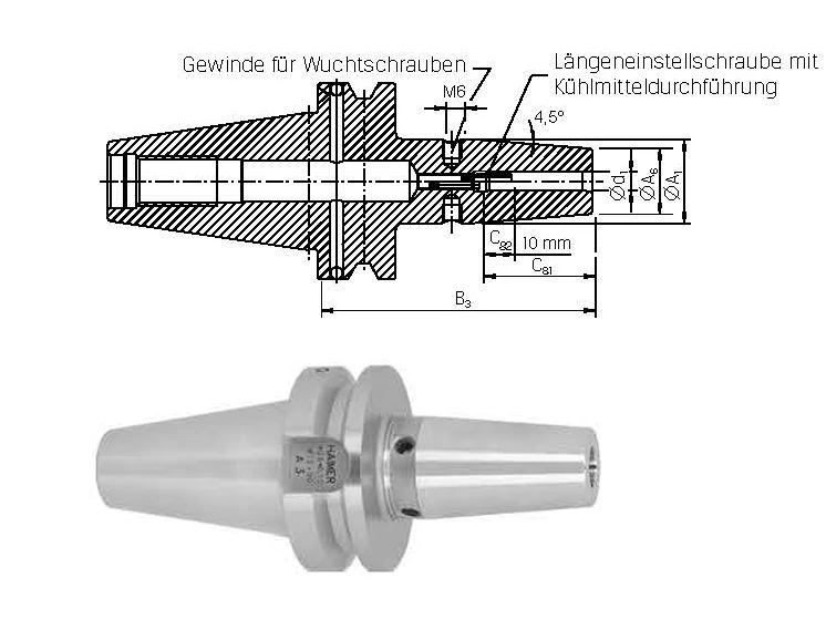 Zsugortokmány rövid Cool-Jet ISO 7388-2 JD/JF 40x25 HAIMER