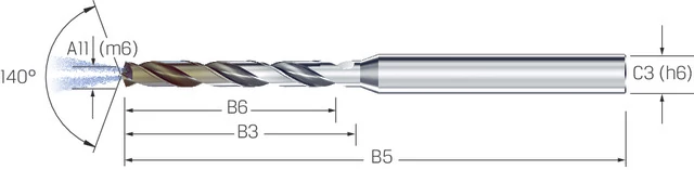 Kleinstbohrer VHM 6xd Titán CD Cool Ti 4,90 mm, Micron