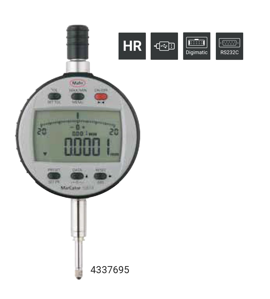 MAHR 4337695 / 22.04.01. 1087 R-HR Digital Indicator MarCator 12,5 mm/.5