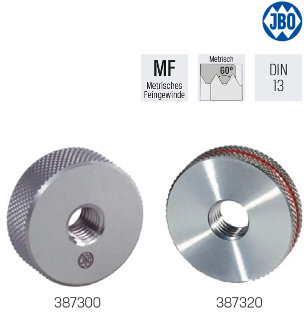 Megyoldali Gyűrűs Menet-idomszer  MFDIN 13/ISO1502  MF17  x0,50/6g