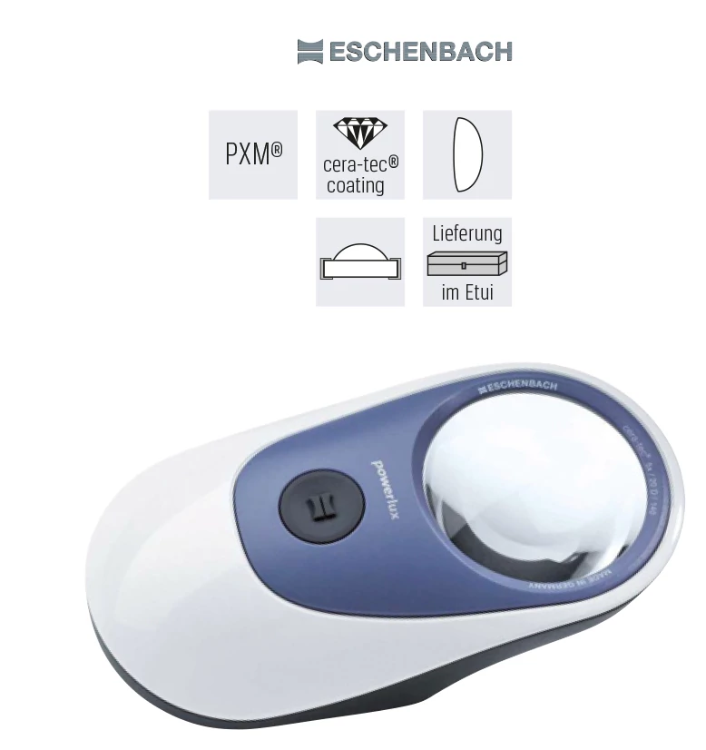 Leuchtlupe powerlux 5-fachmit LED, 58,00 mm