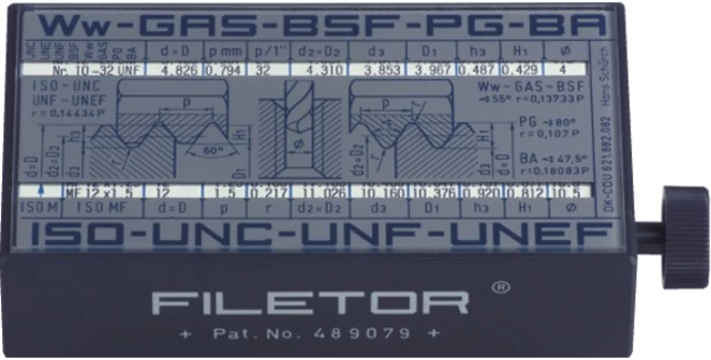 PRECITOOL 388200 FILETOR Menetkijelző, Filetor