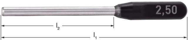 PRECITOOL 383002 0,21 Ellenőrző csap, markolattal, pontosság 2