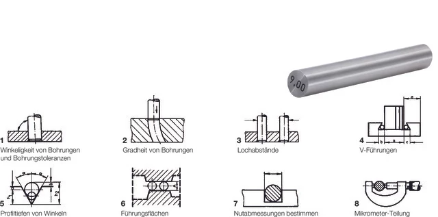 PRECITOOL 383102 14,30 Precíziós mérőcsap, egyenként, pontosság 0,002 mm
